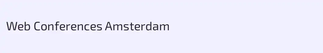Web Conferences Amsterdam
